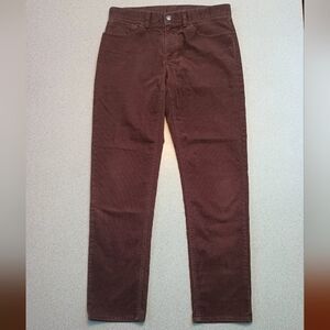 Brooks Brothers Slim Fit Brown Corduroy Pants (32/32)